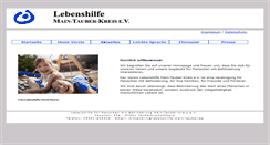 Desktop Screenshot of lebenshilfe-main-tauber.de